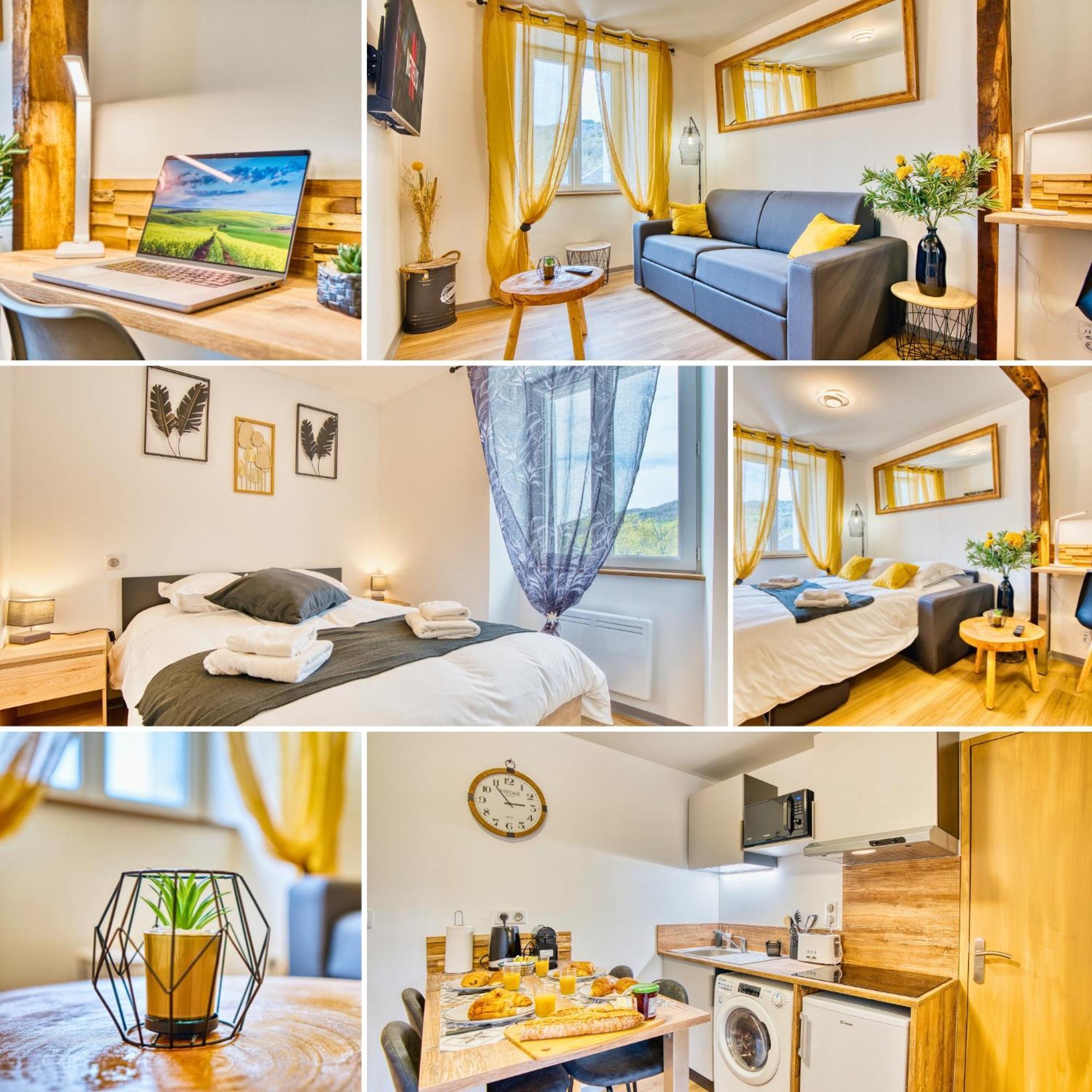 Les Hourtous Netflix Wi-Fi Fibre Terasse 4 Pers Apartment Banassac ภายนอก รูปภาพ