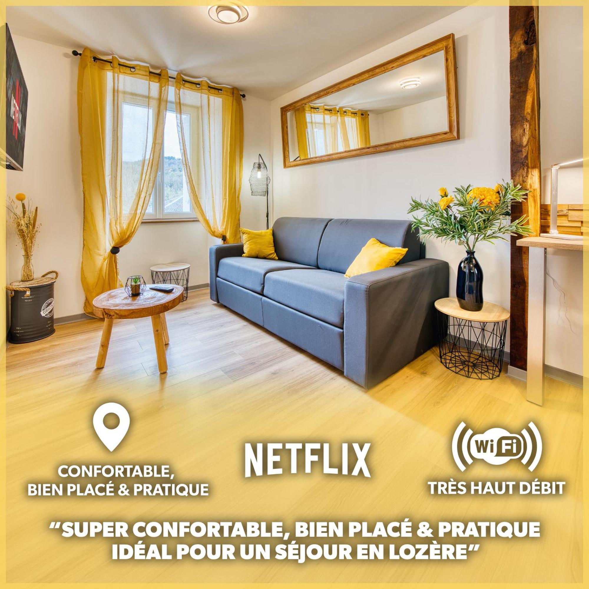 Les Hourtous Netflix Wi-Fi Fibre Terasse 4 Pers Apartment Banassac ภายนอก รูปภาพ
